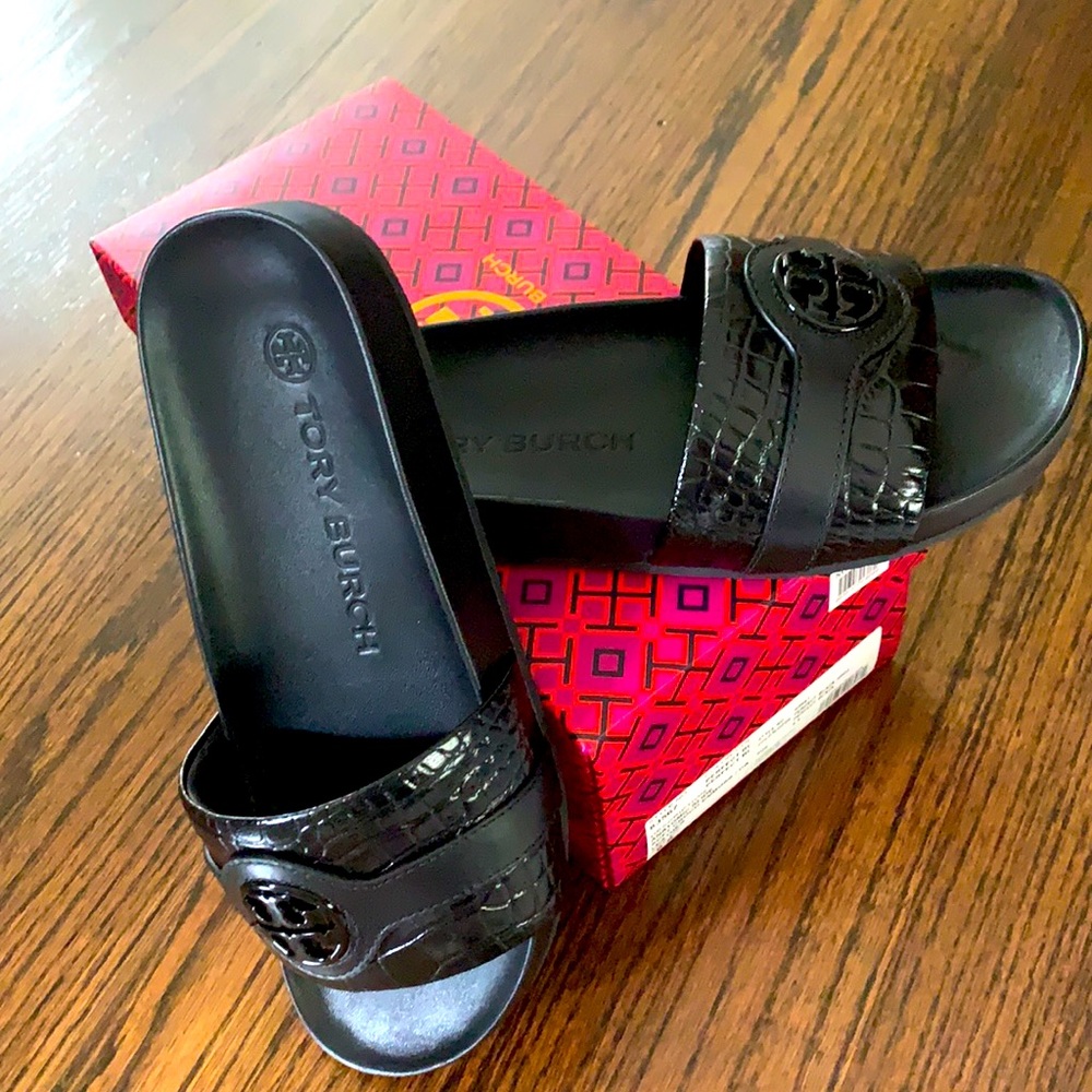 Tory Burch Slides Size 9.5 Barely Worn - image 3